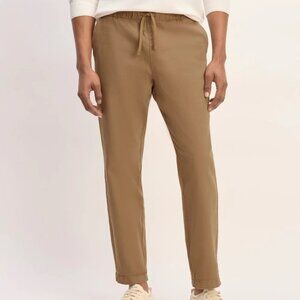 Everlane 'The Easy Pant' Men's Large Pull On Cotton Pants in Toasted Coconut